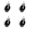 Service Caster 5 Inch Thermoplastic Rubber Wheel 3/8 Inch Threaded Stem Caster SCC, 4PK SCC-TS05S510-TPRS-381615-4 - alternate 1